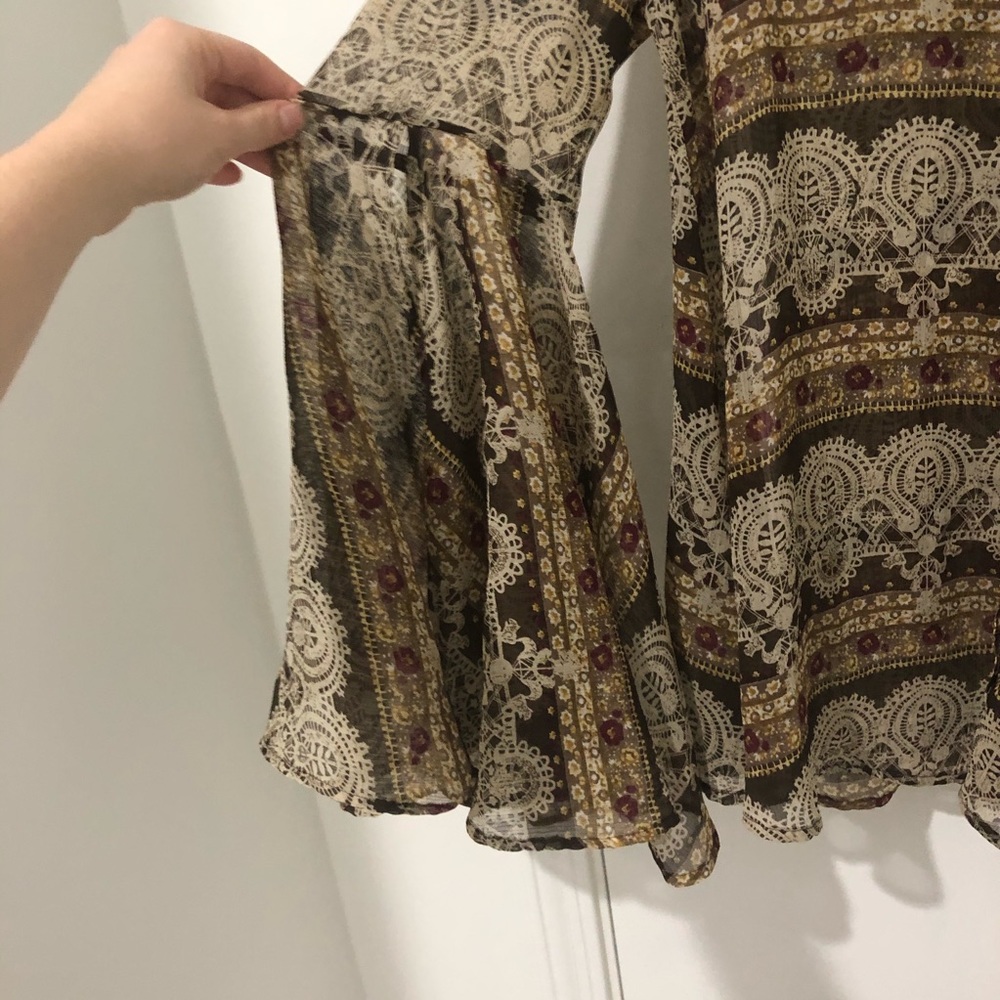 Millau Boho Hippy Tribal Aztec Summer Blouse S - Picture 4 of 8
